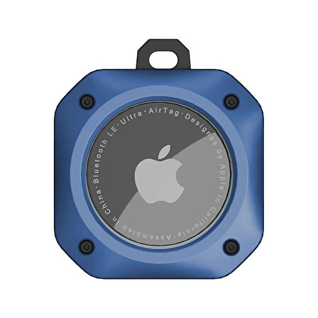 Buff TagSafe ProShield Taşınabilir Anahtarlık AirTag Kılıf Blue
