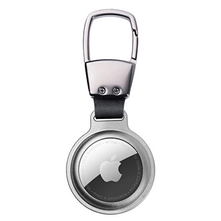 Buff TagSafe HookSteel Taşınabilir Anahtarlık AirTag Kılıf Silver