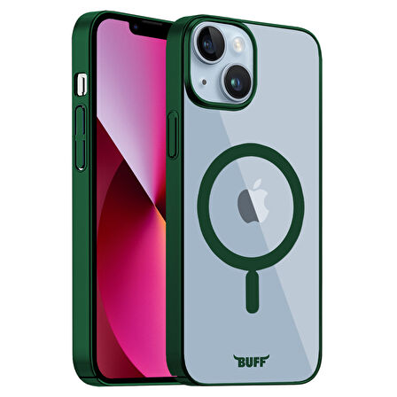 Buff iPhone 13 MagSafe Slim Fit Kılıf Dark Green