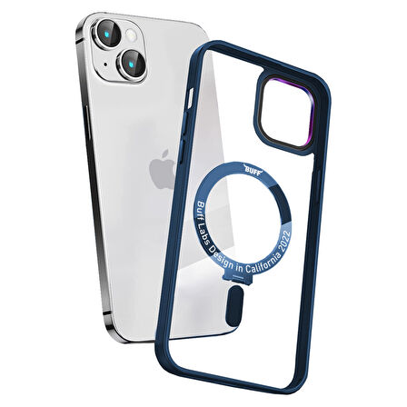 Buff iPhone 13 BumperMag Kılıf Deep Blue