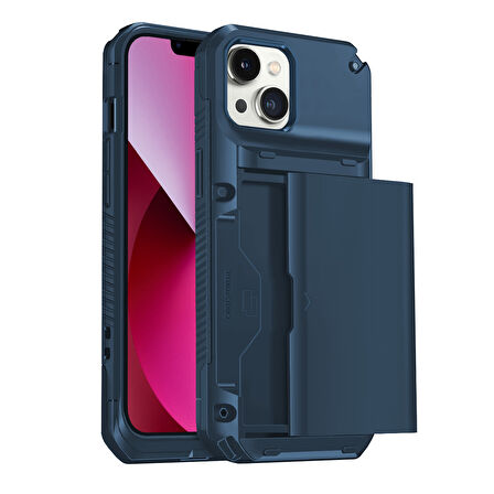 Buff iPhone 13 Slide Armor Kılıf Blue
