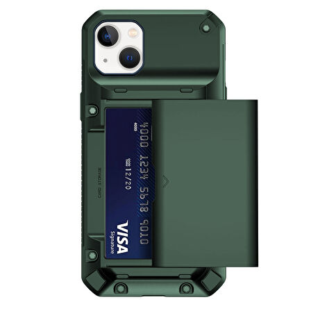 Buff iPhone 13 Slide Armor Kılıf Dark Green
