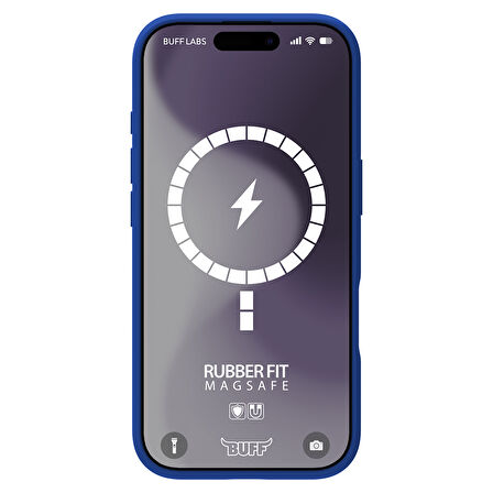 Buff iPhone 16 Plus Magsafe Rubber Fit Silikon Kılıf UltraMarine