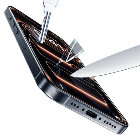 Buff iPhone 18 Pro Max/17 Pro Max/16 Pro Max 5D Glass EasyFit 2 Adet Ekran Koruyucu