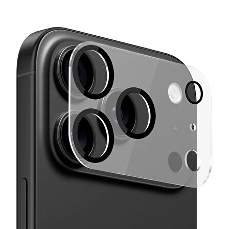 Buff iPhone 17 Pro Şeffaf Kamera Lens Koruyucu