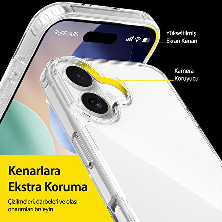 Buff iPhone 17 Şeffaf Kılıf - Air Hybrid Serisi