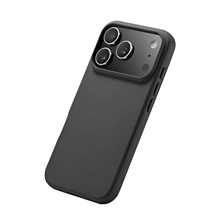 Buff iPhone 17 Pro MagSafe Rubber Fit Silikon Kılıf - Siyah