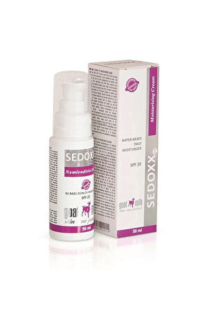 SEDOX SU BAZLI GÜNLÜK NEMLENDİRİCİ KEÇİ SÜTLÜ KREM 50 ML SPF20 KORUMA FAKTÖRLÜ