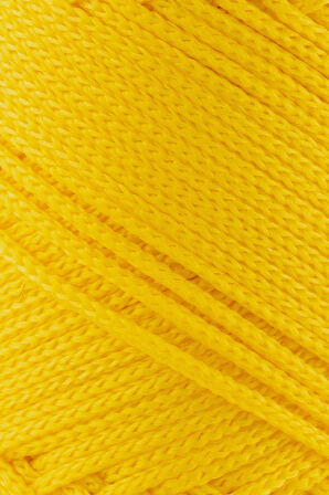 1.5 Mm - 100 gr Polyester Makrome Ipi Sarı 150 M Polyester Makrome Ip Supla Ip Ve Çanta Ipliği
