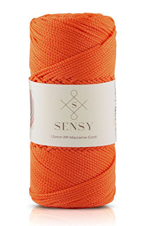 1.5 Mm - 100 gr Polyester Makrome Ipi Portakal 150 M Polyester Makrome Ip Supla Ip Ve Çanta Ipliği