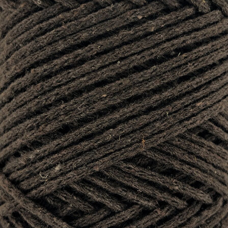 Sensy Koton Pamuk Makrome İpi 2mm Cotton Zincir Makrome Çanta İpi Supla İpi Koton İp Siyah