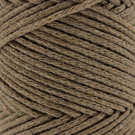 Sensy Koton Pamuk Makrome İpi 2mm Cotton Zincir Makrome Çanta İpi Supla İpi Koton İp Vizon