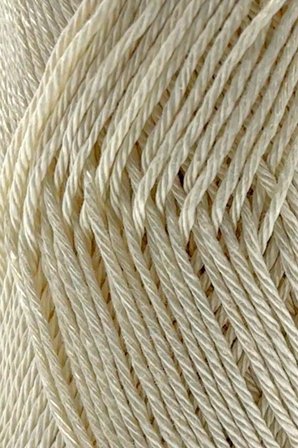 Calinia 100% Merserize Pamuk Örgü İp, Dantel İpliği, Tığ İpi, Giza Mısır Pamuğu Merserize İp Ekru