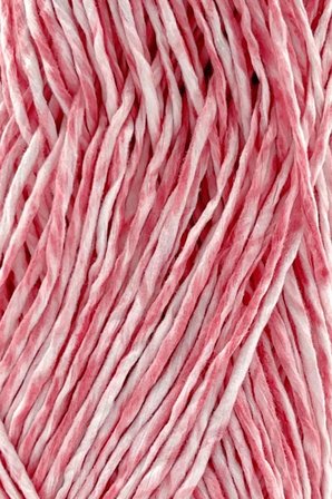 Premium Softee Raffia Yumuşak Ebruli Rafya İp Çok Renkli Kağıt İp El Örgü İpi Pembe Batik