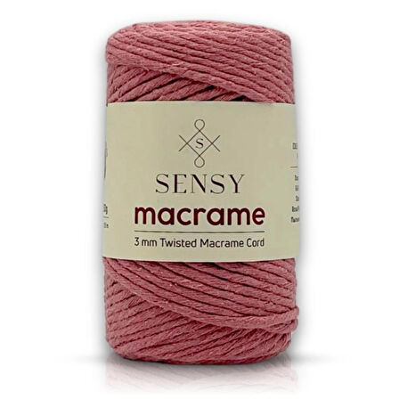 SENSY Premium Taranan Makrome Makrame Taranabilir Pamuk Makrome İpi