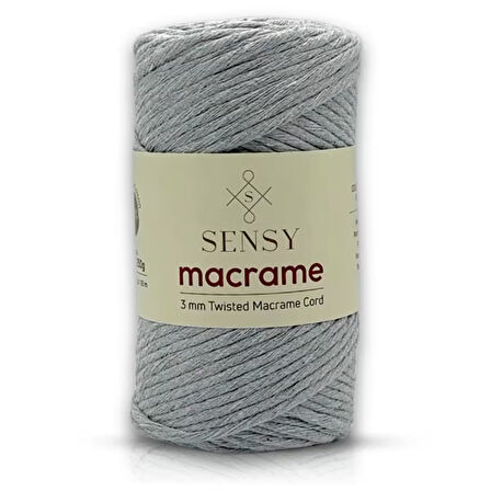 SENSY Premium Taranan Makrome Makrame Taranabilir Pamuk Makrome İpi