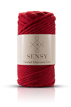 SENSY Premium Taranan Makrome Makrame Taranabilir Pamuk Makrome İpi