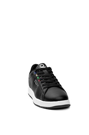 Benetton BNI-10063 Erkek Klasik Sneaker Siyah - Beyaz