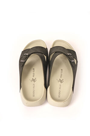 Polo Club Toka Detaylı Siyah Erkek Terlik PO-1130