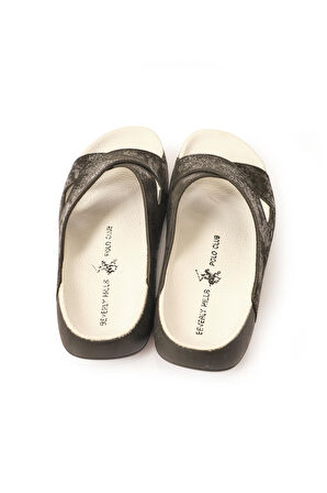 Polo Club Parlak Siyah Kadın Terlik PO-1133