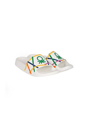 Benetton BN-1438 Anatomik Taban Kadın Terlik Beyaz 36-40 