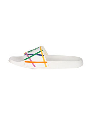Benetton BN-1438 Anatomik Taban Kadın Terlik Beyaz 36-40 