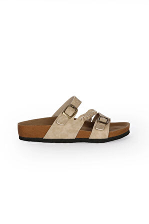 PİERRE CARDİN PC-7546 KADIN TOKALI ÖRGÜLÜ TERLİK BEJ