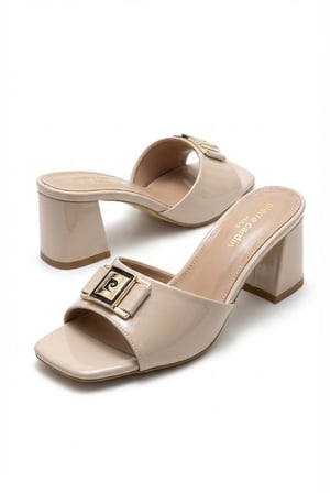 Pierre Cardin 55787 Rugan 7 Cm Yüksekliği Topuklu Kadın Terlik