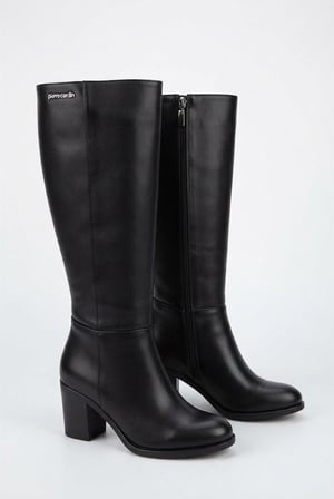 Pierre Cardin 56087 Rahat Şık Kalın Topuklu Kaymaz Taban Kadın Çizme