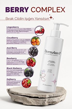 Nemlendirici Yüz Ve Vücut Cilt Bakım Kremi ( Ceramide Np, Niacinamide, Shea Butter ) - 200ml