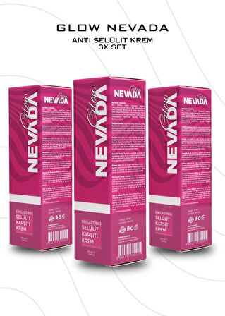 Glow Nevada Anti Selülit Krem 100 ml 3'lü Set