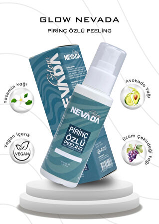 Glow Nevada Pirinç Özlü Peeling 100 ml 3'lü Set