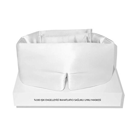 ipek Uyku Maskesi %100 Saf Dut İpek Kumaş Bambu Dolgu Yoga Göz Bandı (Kırışıklık ve Işık Önleyici)