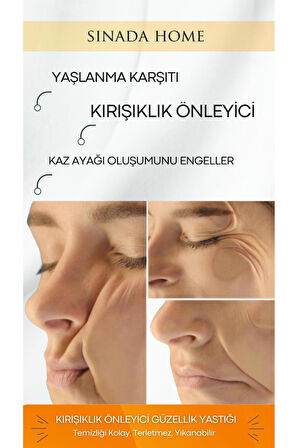 Beauty Güzellik Yastığı Kırışıklık Önleyici, Yaşlanma Karşıtı, Saf İpek Kılıf Seçeneğiyle