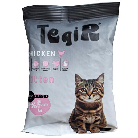 Teqir tavuklu yavru kedi maması 100gr