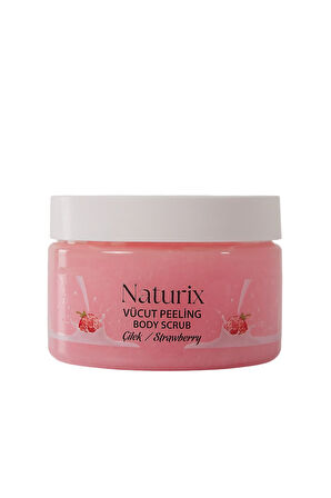 Body Scrub Çilek Besleyici, Arındırıcı ve Nemlendirici Vücut Peelingi 250 Ml