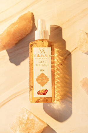 Volkan Ates Natural & Beauty Parfümlü Kolonya - Amber 150 ml 