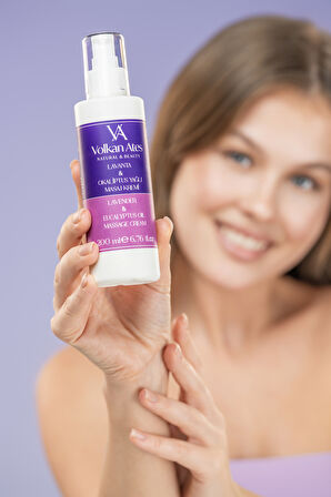 Volkan Ates Natural & Beauty Lavanta & Okaliptus Yağlı Masaj Kremi 200 ml