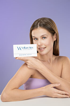 Volkan Ates Natural & Beauty Kırışıklık Karşıtı Yüz Serumu Hyaluronic Asit 4D Cam Şişe 30 ml