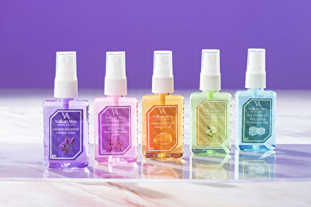 Volkan Ates Natural & Beauty 5'li Parfümlü Kolonya Seti 50 ml 