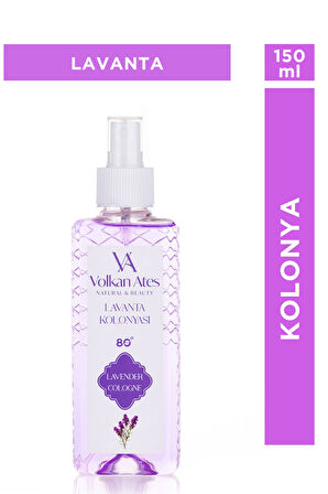 Volkan Ates Natural & Beauty Parfümlü Kolonya - Lavanta 150 ml 