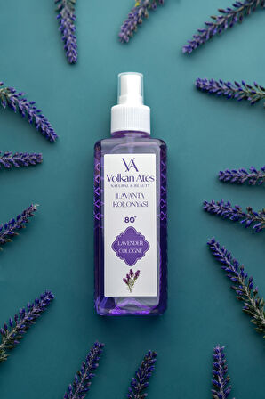 Volkan Ates Natural & Beauty Parfümlü Kolonya - Lavanta 150 ml 