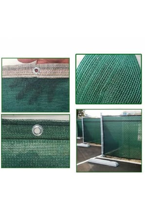 400 x 1500 cm Gölgelik File Kamp Gölgeliği - 95lik - 4 Metre En Yeşil - Şeritli Halkalı - Bahçe File