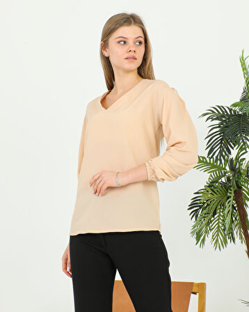 Kadın V Yaka Bluz 1979