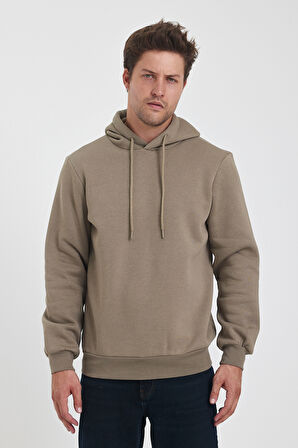 Rodi 3 İp Şardonlu Kapuşonlu Cepsiz Sweatshirt RD24KE054902
