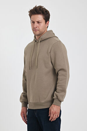 Rodi 3 İp Şardonlu Kapuşonlu Cepsiz Sweatshirt RD24KE054902