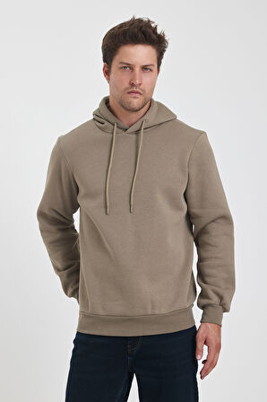 Rodi 3 İp Şardonlu Kapuşonlu Cepsiz Sweatshirt RD24KE054902