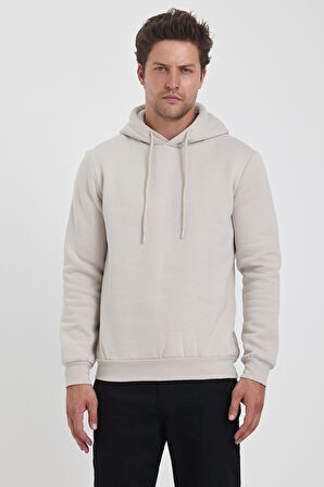 Rodi 3 İp Şardonlu Kapuşonlu Cepsiz Sweatshirt RD24KE054902