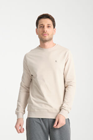 Erkek Uzun Kol Bisiklet Yaka Sweatshirt 3206