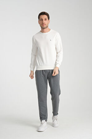 Erkek Uzun Kol Bisiklet Yaka Sweatshirt 3206